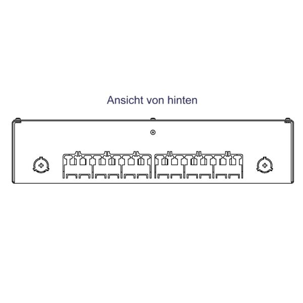 Produktbild MVT 150 244 RAL9016  -  Aufputz Medienverteiler für 24 Keystone (19.4mm Ausschnitt)